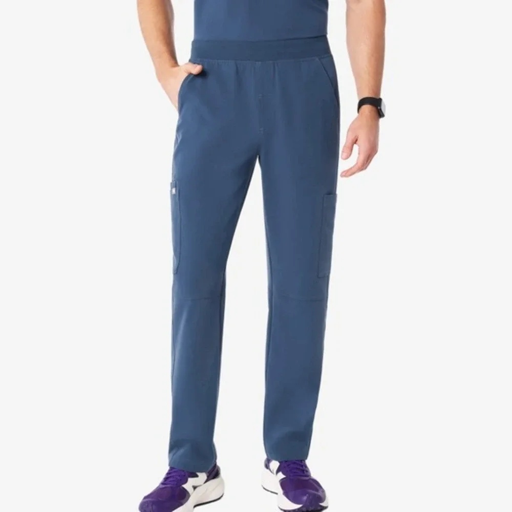 FIGS Axim Cargo Scrub Pants Size M Blue‎ M Technical Collection Medical Uniform